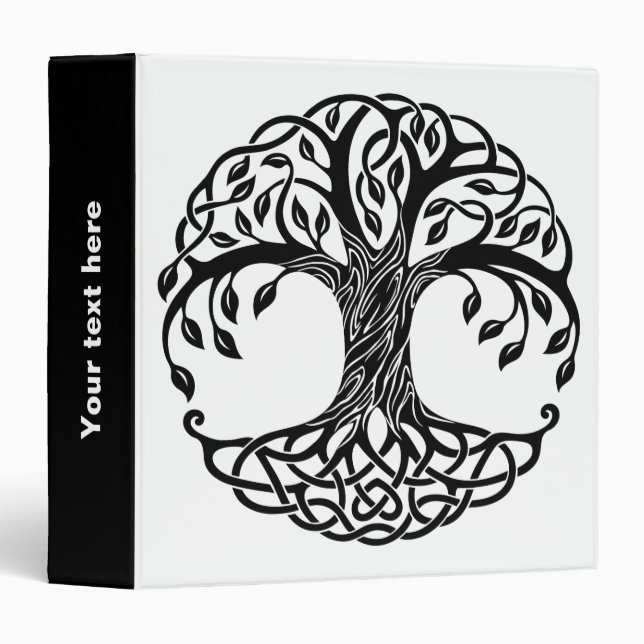 Celtic tree of life 3 ring binder (Front/Spine)