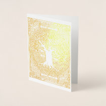 Celtic Tree of Life (Blank inside) Foil Card