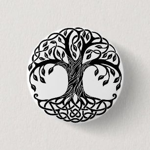 Celtic tree of life button