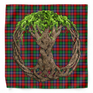 Celtic Tree Of Life Clan Kilgore Tartan Bandana