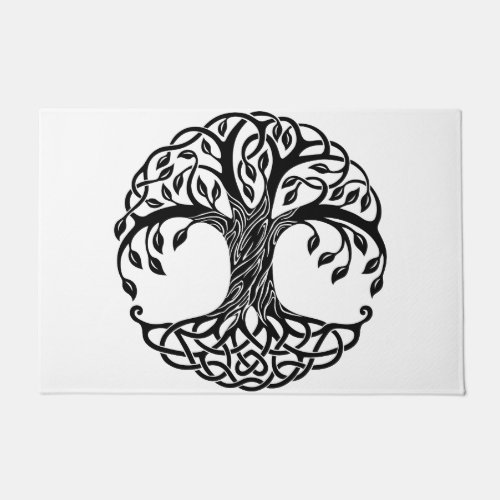 Celtic tree of life doormat