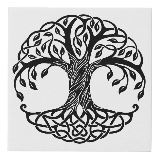 Celtic tree of life faux canvas print (Front)