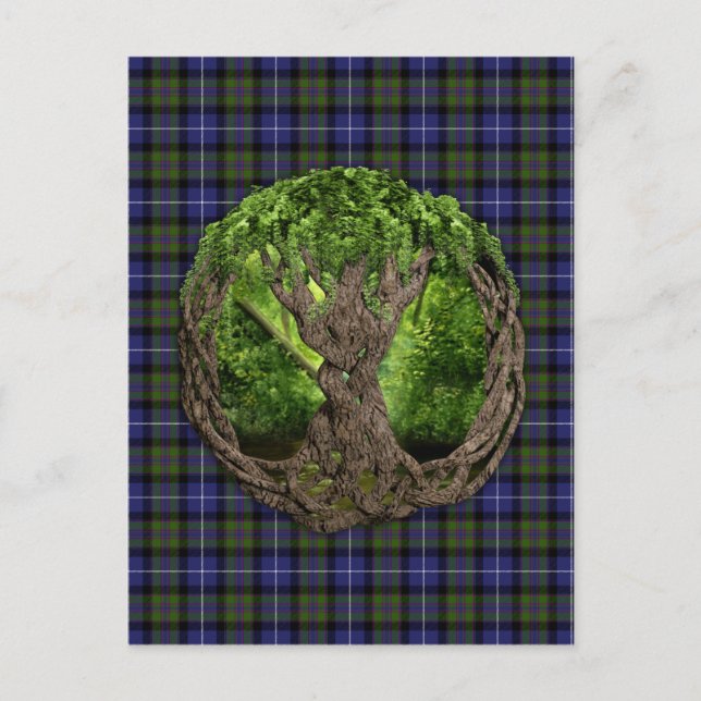 Celtic Tree Of Life Highland Pride Of Scotland Postcard (Front)