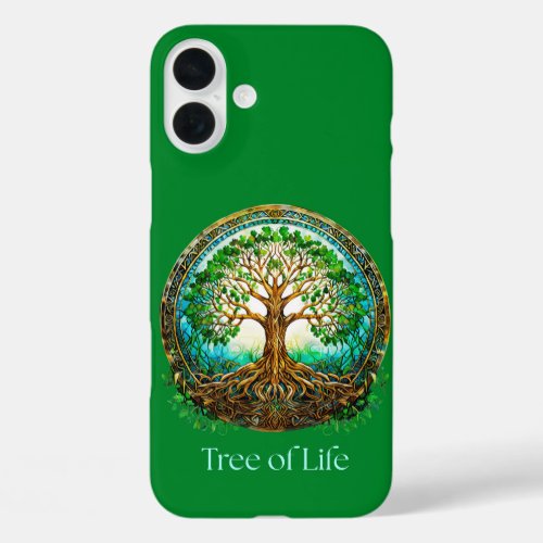 Celtic Tree of Life in Emerald Green