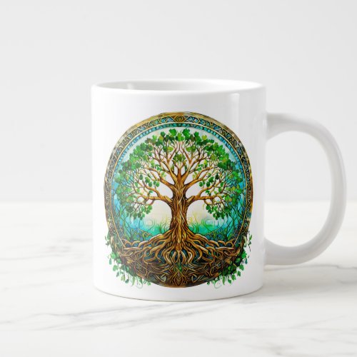 Celtic Tree of Life in Emerald Green