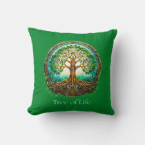 Celtic Tree of Life in Emerald Green