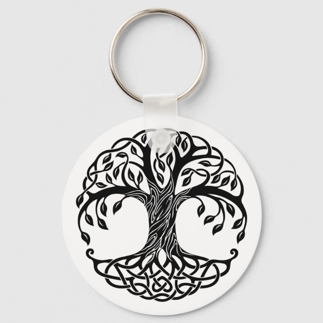 Celtic tree of life keychain | Zazzle