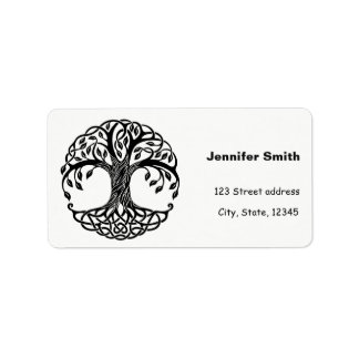 Celtic tree of life label