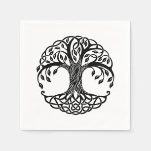Celtic tree of life napkins