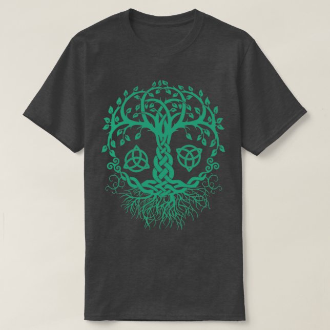 CELTIC TREE OF LIFE PAGAN VIKING CELTIC AND DRUIDI T-Shirt (Design Front)