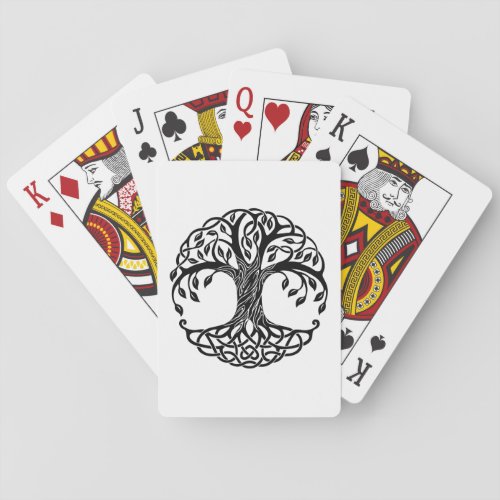 Celtic tree of life playing cards