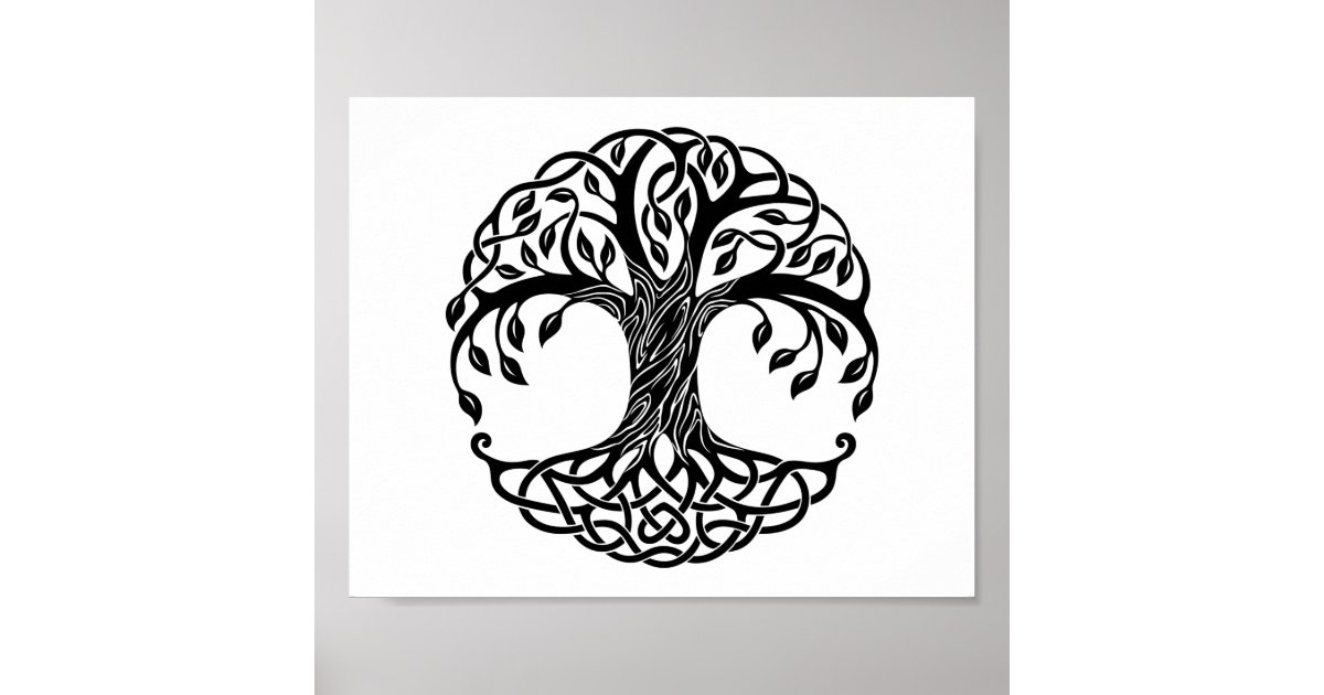 Celtic tree of life poster | Zazzle