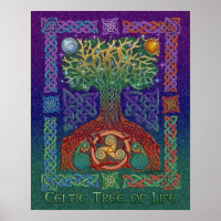 Celtic Tree of Life Poster Print