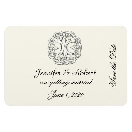 Celtic Tree Of Life Save The Date Magnet