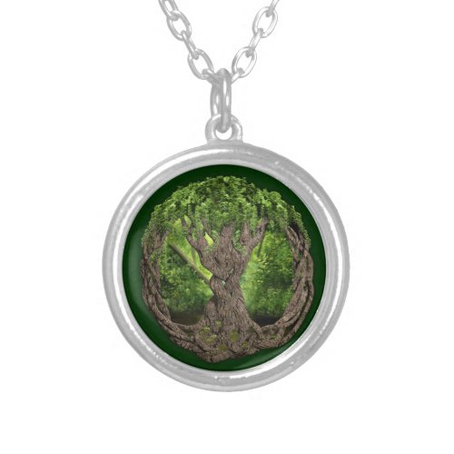 Celtic Tree Of Life Silver Plated Necklace