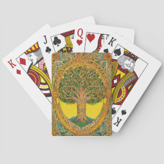 "Celtic Tree of Life - Strength, Power & Protectio Poker Cards