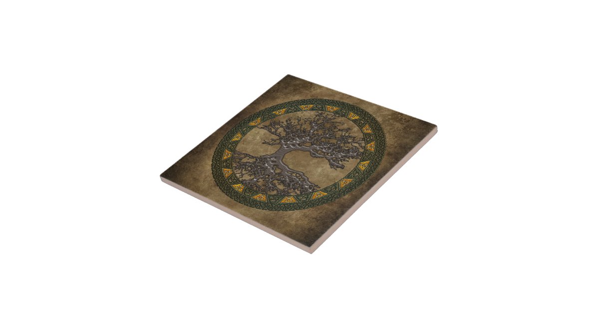 Celtic Tree of Life Tile | Zazzle