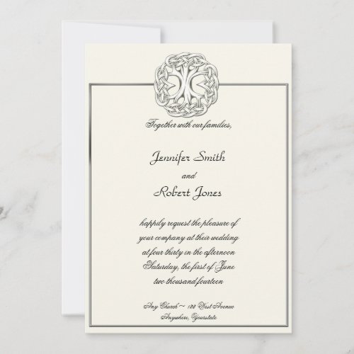 Celtic Tree of Life Wedding Invitation