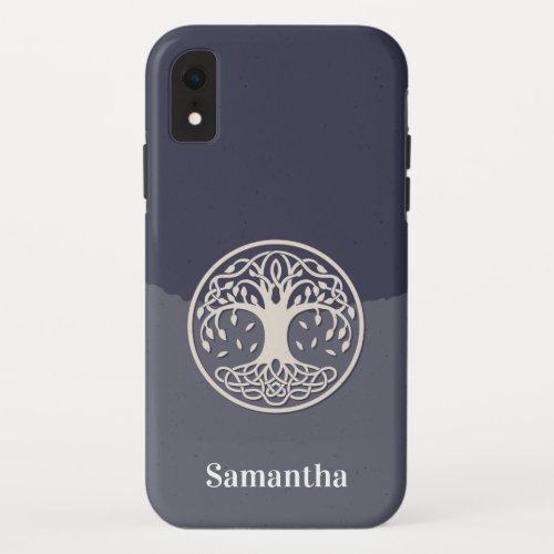 Celtic Tree of Life with Name iPhone XR Case
