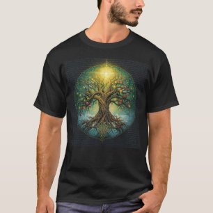 Celtic Tree of Life Yggdrasil Glow Magical Norse T-Shirt