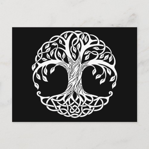 celtic tree postcard