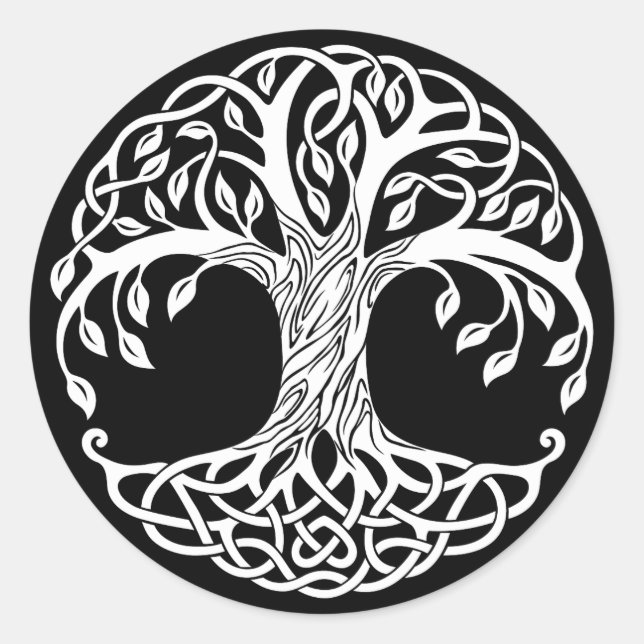 celtic tree stickers (Front)