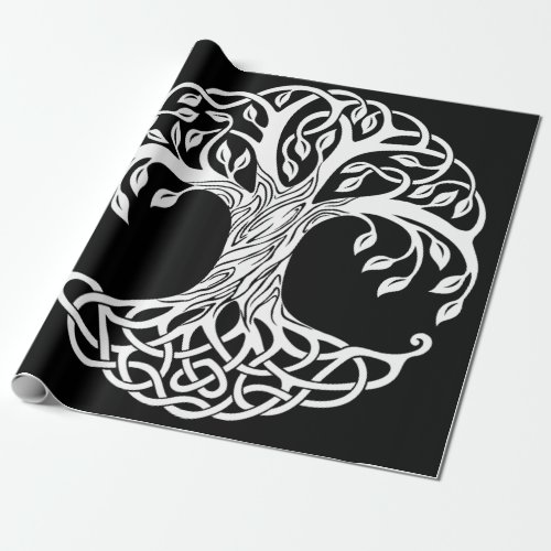 celtic tree wrapping paper