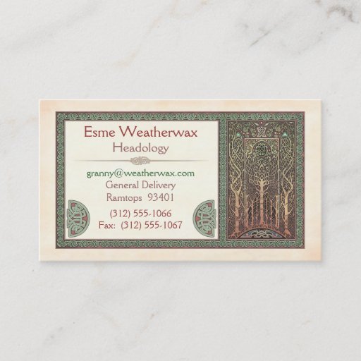 Customizable Celtic Trees Design Business Cards