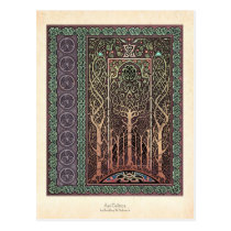 Celtic Trees Design Postcard