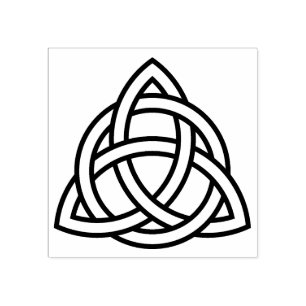 Celtic triangle knot Rubber stamp