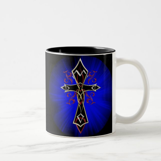 Celtic Tribal Cross Mug (Right)