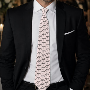 Celtic Tribal Dragon Black Pink Neck Tie