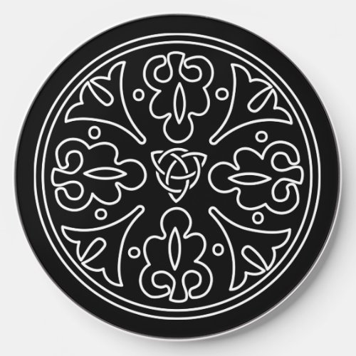 Celtic Tribal Viking Abstract Round Ornament Wireless Charger