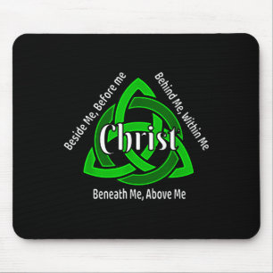 Celtic Trinity Kno St Patricks Prayer Christian  Mouse Pad