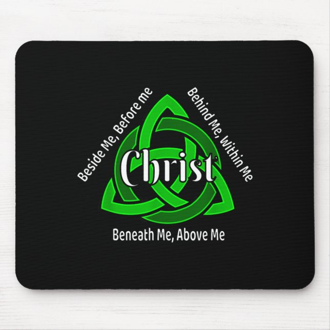 Celtic Trinity Kno St Patricks Prayer Christian  Mouse Pad (Front)