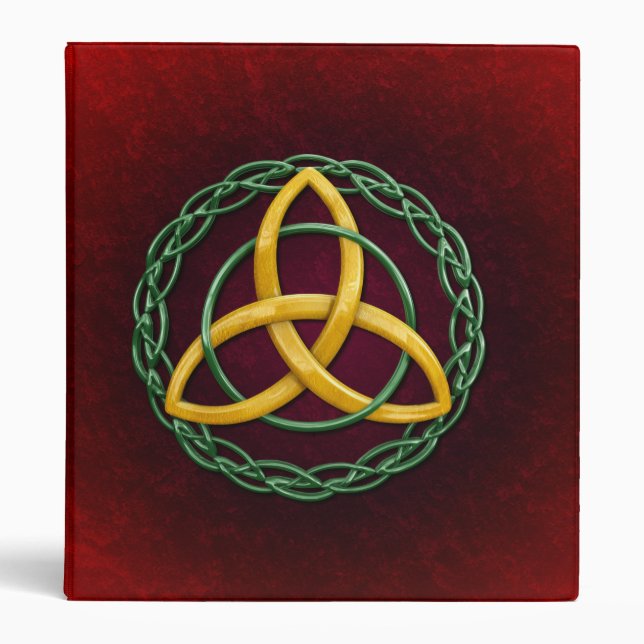 Celtic Trinity Knot 3 Ring Binder (Front)