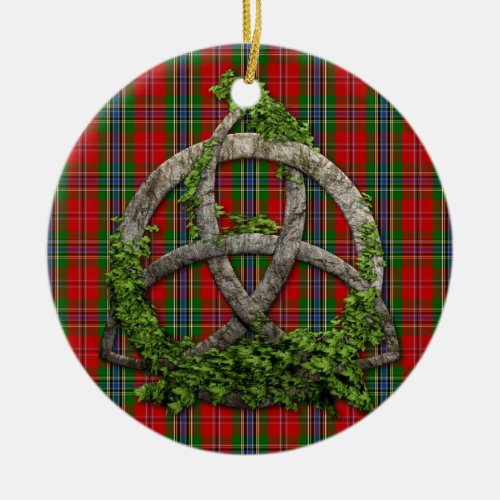 Celtic Trinity Knot And Clan MacLean Of Duart Ceramic Ornament