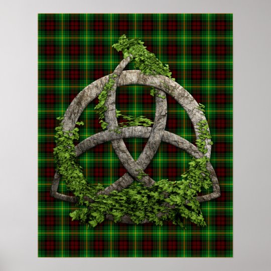 Celtic Trinity Knot And Clan Martin Tartan Poster | Zazzle.com