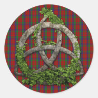 Celtic Trinity Knot And Clan Robertson Tartan