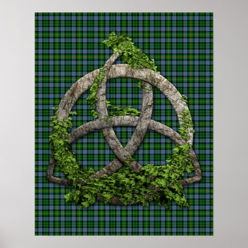 Celtic Trinity Knot And Clan Smith Tartan Poster