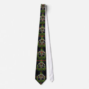 Celtic Trinity Knot And Clan Watt Tartan Neck Tie