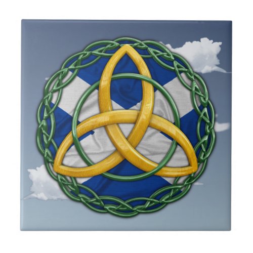 Celtic Trinity Knot Ceramic Tile