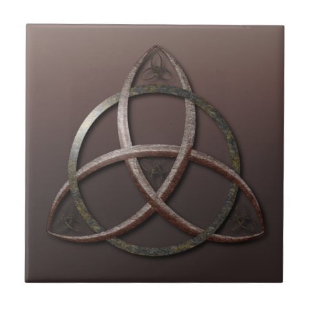 Celtic Trinity Knot Ceramic Tile