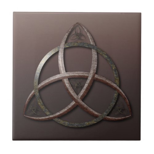 Celtic Trinity Knot Ceramic Tile