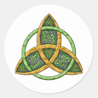 Celtic Trinity Knot Classic Round Sticker