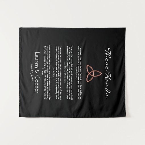 Celtic trinity knot irish wedding vows handfasting tapestry zazzle