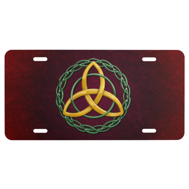 Celtic Trinity Knot License Plate (Front)