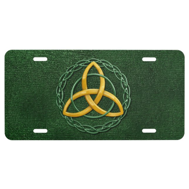 Celtic Trinity Knot License Plate (Front)