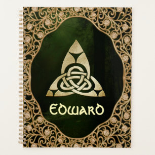Celtic Trinity Knot on Forest Shadows Planner