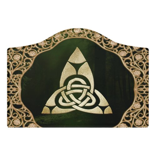 Celtic Trinity Knot on Forest Shadows Sign